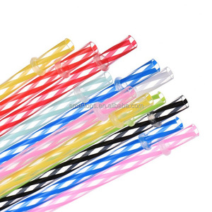 Smartops Đầy Màu Sắc Ống Hút Tái Sử Dụng Cứng Nhựa Vui Ống Hút Tùy Chỉnh Điên Đảng Uống Bạn Có Thể Tự Làm Trang Trí Cho Đảng - Product Image 2
