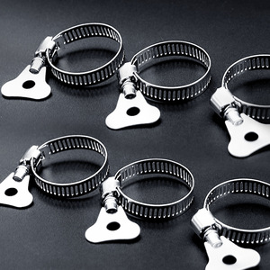 Collier de serrage en acier inoxydable 22-32 mm, type à poignée, pour fixation de tuyaux d'eau - Product Image 1