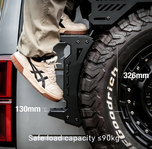 Cesta de Almacenamiento para Neumáticos de Repuesto, Portaequipajes Compatible con BYD Bao 5, Land Rover Defender, Tank 300 400 500 - Product Image 4