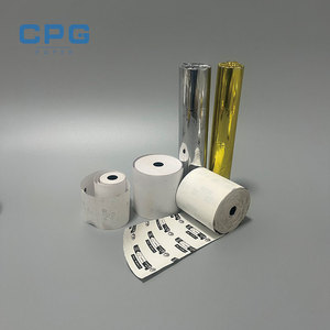 Rollos de Papel Térmico para Cajas Registradoras, Papel Térmico Sensible al Calor para ATM/POS, Sin BPA, Personalizado al por Mayor, 57*50mm 80*80mm - Product Image 1