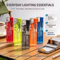 Briquet électronique certifié ISO 9994, vente en gros, briquet jetable fin avec logo personnalisé pour fumeurs