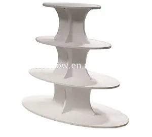 Aangepaste Supermarkt/Schoenen Winkel Gondel Ovale Houten Display Rack