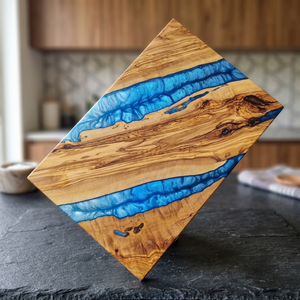Planche à découper en résine et bois, modèle décoratif en époxy pour la maison, cadeau, cuisine - Product Image 4