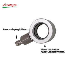 Adaptateur de station de remplissage Duo Terra Art Carbonator pour bouteille de CO2 rose, recharge de CO2 pour soda, compatible avec le remplacement de bouteille de CO2 rose OEM - Product Image 2