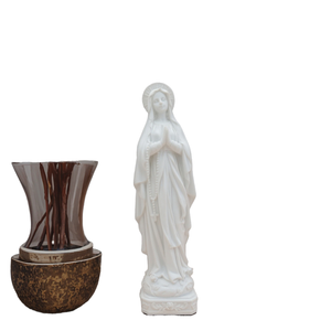 Statue miniature religieuse catholique de Noël en résine peinte à la main, artisanat artistique, <span class=keywords><strong>Vierge</strong></span> Notre-Dame de <span class=keywords><strong>Lourdes</strong></span>, chrétienne - Product Image 6