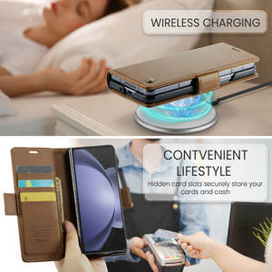 Funda magnética de carga inalámbrica para <span class=keywords><strong>Samsung</strong></span> para Galaxy <span class=keywords><strong>Z</strong></span> Fold 5 Funda de teléfono RFID para Galaxy <span class=keywords><strong>Z</strong></span> Fold 5 4 3 - Product Image 2