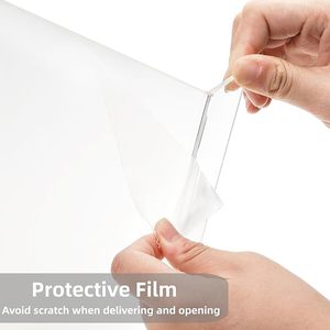 Lot de 2 supports de clavier inclinés en acrylique transparent, faciles et ergonomiques, pour l'école de bureau et les présentoirs. - Product Image 3