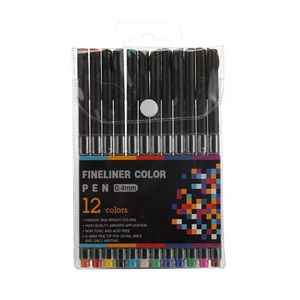 Colorido tinta a base de agua Fineliner marcador 0,4mm punta fina dibujo pluma boceto caligrafía línea fina pluma - Product Image 5