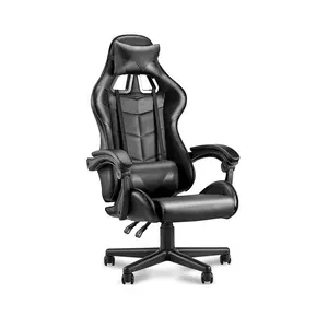 Saudi market Wholesale custom cheap Office Chair Black Reclining comfortable computer leather gaming chair With Custom LOGO