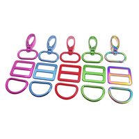 Grosir Tas Dasar Bagus Membuat Perangkat Keras Logam Putar Snap Hook D Ring Slider untuk Dompet