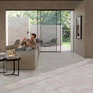 Carreau de porcelaine en marbre blanc de luxe gris glacé 800x1600mm dalles de porcelaine résistantes à l'usure texturées en pierre polie - Product Image 1