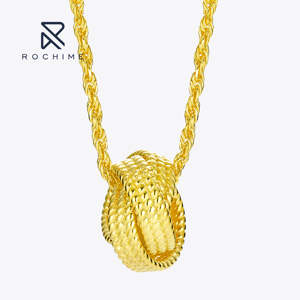 Collar de pompón Vintage Rochime, joyería fina de Plata de Ley 925 para mujer - Product Image 1