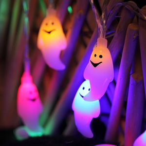 Guirnalda de Luces Solares de 6.5m con 30 LED para Halloween, Impermeable, con Diseño de Fantasmas, para Decoración de Jardín, Patio y Festivales - Product Image 4