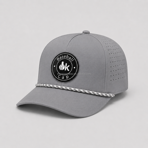 Gorra de Béisbol Minimalista de 5 Paneles con Perforación Láser, Visera Plana, Impermeable, Estilo Trucker, con Parches <span class=keywords><strong>Jordans</strong></span> y Logotipo - Product Image 1
