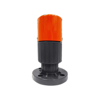 Vanne de purge manuelle en PVC/CPVC pour bowling, filetages NPT/BSPT/BSPF, base à bride ASTM, DN50, BV-U, moyenne pression