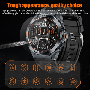 นาฬิกาอัจฉริยะ SENBONO KC82 GPS สำหรับผู้ชาย พร้อมเข็มทิศ บารอมิเตอร์ ติดตามการออกกำลังกาย ตรวจจับการนอนหลับ นาฬิกาอัจฉริยะทรงกลมสำหรับกิจกรรมกลางแจ้ง - Product Image 6