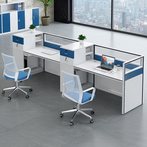 Modern 4-Person Industrial Workstation Furniture Easy Assembly Partition Workbench Workstations for <strong>Computer</strong> Use - Product Image 4
