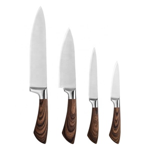 Ensemble de couteaux de cuisine professionnels Yang Jiang en acier inoxydable de 8 pouces, design moderne avec manche en résine et logo personnalisé - Product Image 1