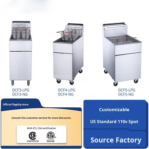 SURRI USA Certified <strong>Commercial</strong> Gas Deep <strong>Fryer</strong> For Chicken Fries - Product Image 4