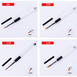 16# <strong>Nail</strong> <strong>Brush</strong> Nylon Hair <strong>Brush</strong> 16 PCS Rhinestone Handle <strong>Nail</strong> Art <strong>Brush</strong> Sets Kits Personal <strong>Beauty</strong> Tools and <strong>Nail</strong> Art Pen - Product Image 4