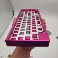 Clavier mécanique en Aluminium anodisé, 60 pièces, avec plaque en laiton, fraisage cnc, pièces en Aluminium anodisé, OEM
