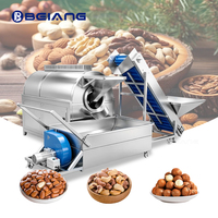 Rôtissoire commerciale pour noix de cajou, équipement de torréfaction d'arachides, élévateur alimentaire et machine de refroidissement pour noix de macadamia