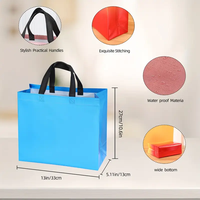 Sac fourre-tout personnalisé laser réutilisable laminé non tissé sacs fourre-tout imperméable or rose shopping sacs en tissu PP avec votre LOGO