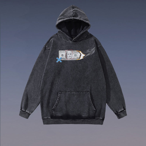 Sudadera con Capucha Personalizada con Estampado Puff 2026, Estilo Urbano Holgado con Felpa Francesa Larga y Forro Polar - Product Image 2