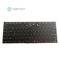 회로 기판 설계 서비스 무선 TKL RGB 핫스왑 타입 C 80% ISO 게이밍 기계식 키보드 PCB 87키 및 Fn