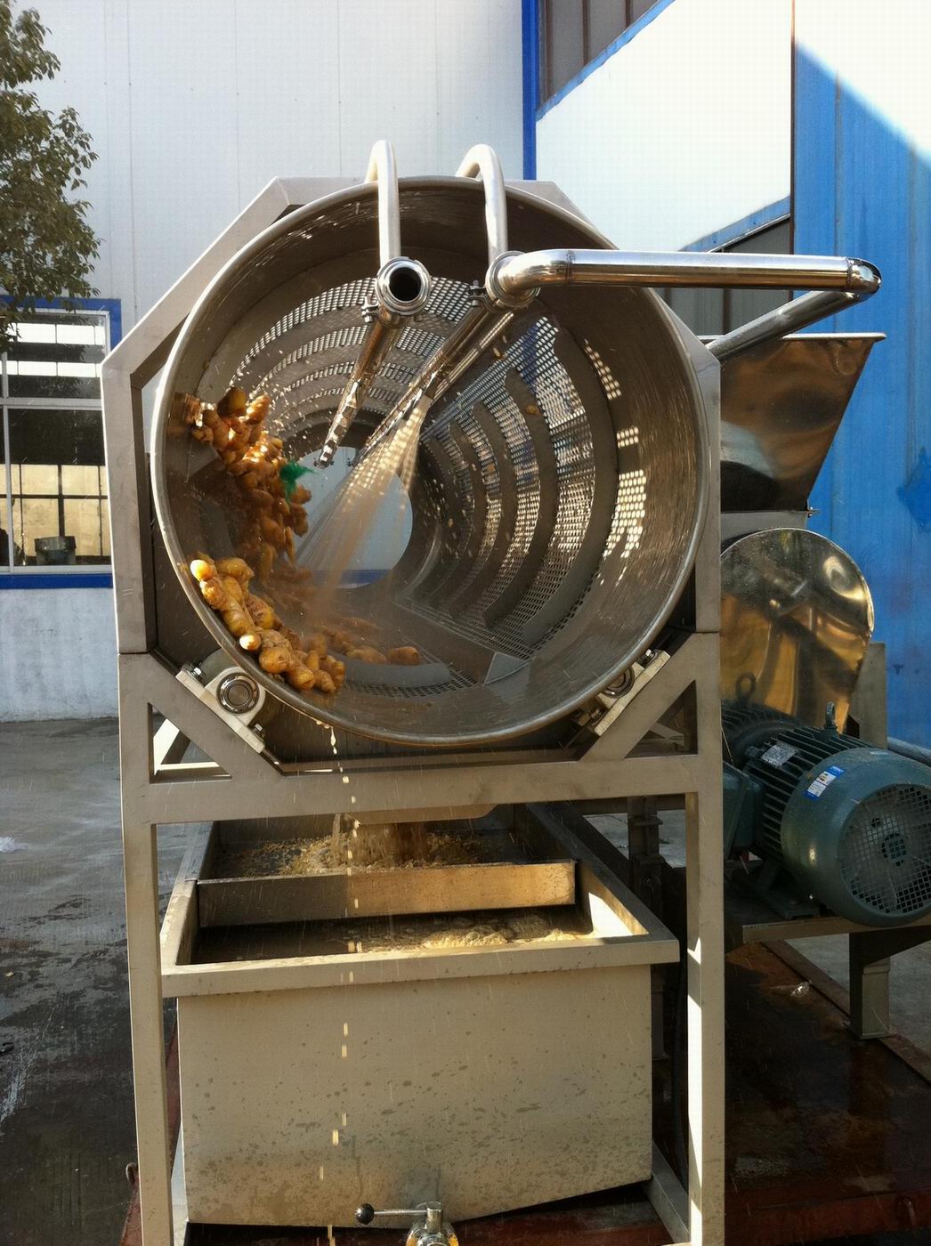 Stainless Steel Raw Ginger Juice Extracting Machine Ginger Juice Processing Line