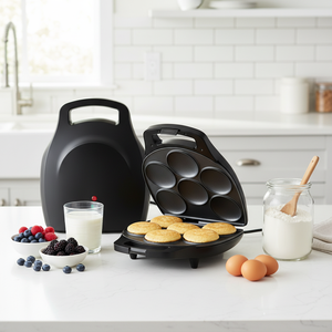 Máquina para <span class=keywords><strong>Hacer</strong></span> Arepas con Superficie Antiadherente, Fácil <span class=keywords><strong>de</strong></span> Limpiar, 6 Orificios, Mini Máquina para <span class=keywords><strong>Hacer</strong></span> Panqueques, Eficiente para el Desayuno - Product Image 5