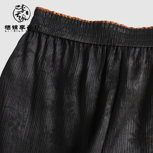 Heavyweight 30 Mm 100%Real Silk Casual Pants High Waist Drape Wide Leg Loose Trousers Summer Autumn New - Product Image 3
