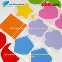 Autocollants de marquage géométriques colorés soigneusement sélectionnés, étiquettes à points, classification, autocollants imperméables pour l'école et le bureau