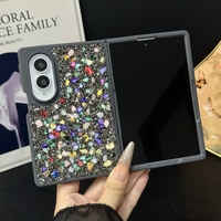 Coque de téléphone C0419 de luxe avec design brillant et pailleté, design antidérapant, coque de téléphone portable pour Samsung Galaxy Z Fold 8 7 6 5 4 3