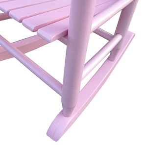 Chaise à bascule moderne en bois massif pour enfants, chaise à bascule rose écologique pour enfants, chaise à bascule durable pour tout-petits, pour une utilisation en intérieur/extérieur - Product Image 6