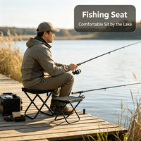 Chaise de camping et de pêche pliable en tissu Oxford ultra-légère, durable et écologique, design pliable, mobilier d'extérieur portable