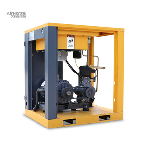 ضاغط هواء صناعي حلزوني مبرد بالهواء بقوة 7.5 كيلوواط و11 كيلوواط و15 كيلوواط، محرك بحزام 10 حصان مع محامل للسفع بالرمل، بيع مباشر من المصنع - Product Image 2