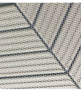 Mosaïque de carreaux de céramique en porcelaine décorative pour mur intérieur, dosseret de cuisine, <span class=keywords><strong>gris</strong></span>, <span class=keywords><strong>chevron</strong></span>, mat, glacé, 318,5x224 mm - Product Image 5