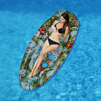 Nouvelle Arrivée Transfrontalière : Chaise Longue Flottante Gonflable en PVC pour Adulte avec 21 Trous et Dossier – Lit de Loisirs Aquatique