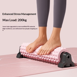 FDFIT Duvara Monte Edilebilir Vakumlu Fırça Başlıklı Köpük Rulo EVA Yoga Sütunu Yüksek Yoğunluklu Sırt Masaj Rulosu Derin Doku Kas Gevşemesi için - Product Image 4