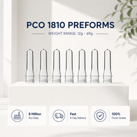 Préformes PET 28 mm PCO 1810 certifiées FDA sans BPA pour bouteilles d'eau minérale, de soda et de boissons gazeuses – Vente en gros