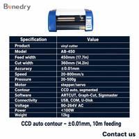 Traceur de découpe de vinyle de bureau à chaleur AB-450, alimentation 18 pouces (450 mm), découpe 360 mm, traceur de contour automatique CCD Signmaster pour autocollants, décalcomanies et étiquettes