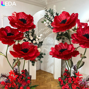 LEDA Wedding Birthday Decor New Arrival Customized Classic Model White Hanging Flower Acrylic <b>Backdrop</b> - Product Image 2