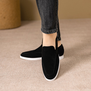 Mens Beckham-style Summer Loafers Casual Flat Slip-on <b>Driving</b> <b>Shoes</b> Canvas Upper Wear-resistant Cross-border Plus-size - Product Image 1