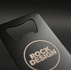 Abridor de Botellas de Metal para Tarjetas de Visita, Acero Inoxidable, 85x54mm, Grabado Personalizado, Recuerdo de Boda - Product Image 1