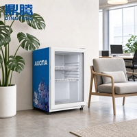 Réfrigérateur à boissons 85L, capacité 90 canettes, réfrigérateur vertical à porte simple pour les magasins de détail et les restaurants