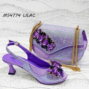 รองเท้าผู้หญิงปี 2026 รองเท้าส้นสูงพร้อมกระเป๋าใบใหญ่ ชุดรองเท้าเข้ากับกระเป๋าถือสไตล์อิตาลีสำหรับสุภาพสตรี - Product Image 3