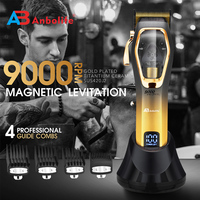 ANBOLIFE - Juego de Recortadora de Pelo con Motor Magnético con Microchip, Motor de Levitación Magnética, Revestimiento DLC para Hombre, 9000 RPM