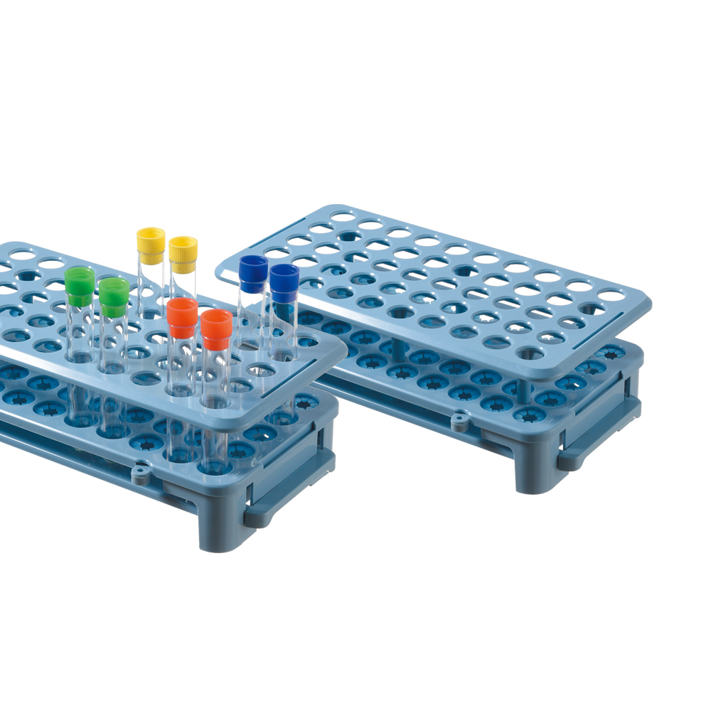 Лабораторный Многофункциональный пластиковый 50-лучевой держатель для пробирок с 50 отверстиями
