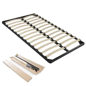 Bed Frame Slats Household Bed Adult Sturdy Metal Frame Wooden Slat Bed Frame